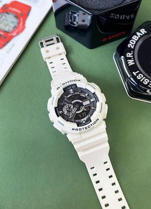 Чоловічий годинник casio g-shock ga110 white / мужские наручные часы касио белые