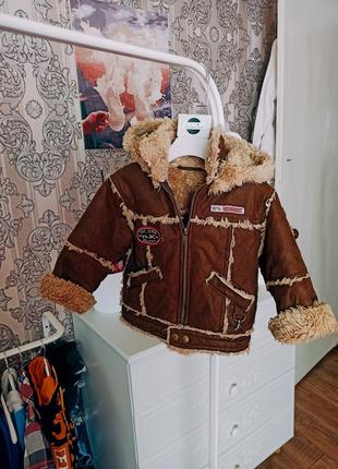 Дитяча польська дублянка фірми wojcik з шапкою в комплекті, куртка дитяча зима фірма1 фото