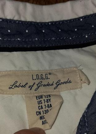 Рубашка h&m 7-8 4