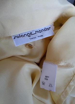 Шелковая  рубашка solange mondor винтаж 100% шелк швейцария2 фото