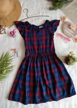 Платье шотландская клетка hm 8/9 p
