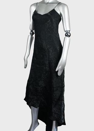 Lu lu fih довге чорне фактурне вечірнє плаття (made in france)