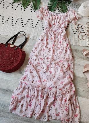 Прекрасна рожева максі сукня в романтичному стилі orsay
