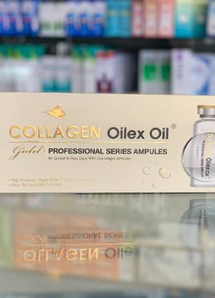 Oilex oil gold collagen золотой коллаген 6 ампул по 15 мл египет3 фото