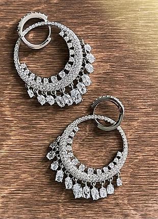 Серьги петли 2 в 1