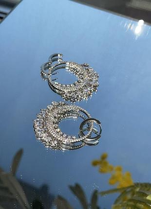 Серьги петли 2 в 1