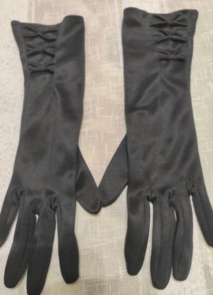 Жіночі рукавички чорні розмір 5-6