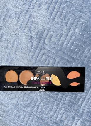 L 'oréal paris infaillible total cover concealer palette-concealer-02 tan too deep