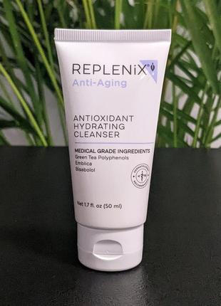 Очищаючий засіб для обличчя replenix antioxidant hydrating cleanser, 50мл