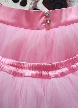 Фатиновая юбка из еврофатина спідниця з євросітки комплект family look фемели лук2 фото