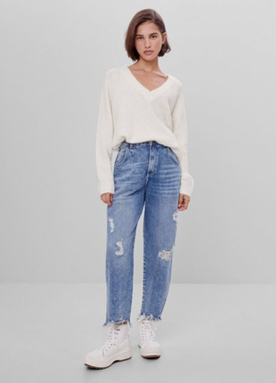 Жіночі джинси з дірочками для дівчинки