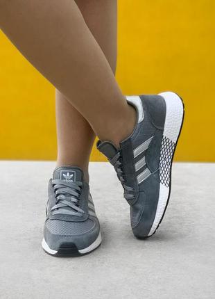 🔥кросівки adidas marathon tech grey кросівки8 фото