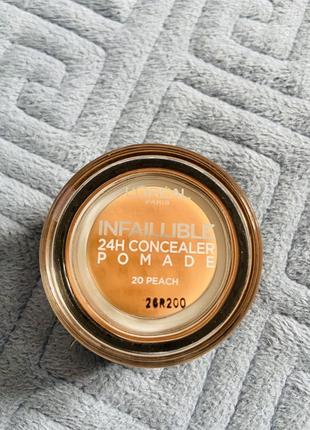 L'oréal paris infaillible 24h concealer pomade concealer 20 peach