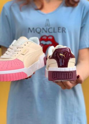 🔥кроссовки puma cali cream pink кросівки5 фото