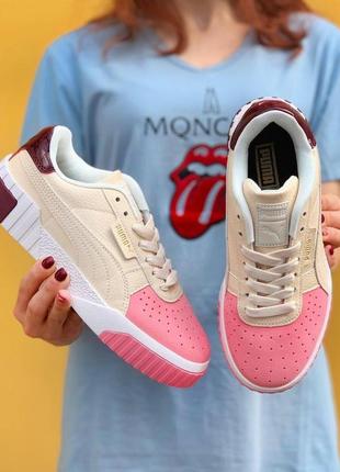 🔥кроссовки puma cali cream pink кросівки8 фото