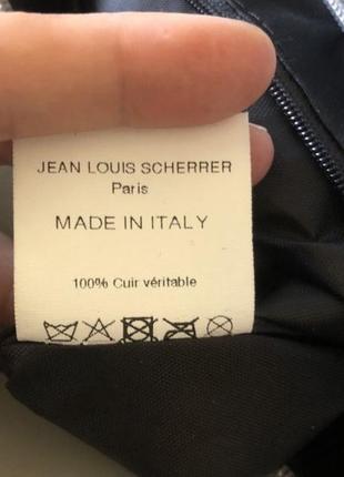 Сумка шкіряна французького дизайнера jean louis scherrer ,оригінал,нова,зроблена в італії3 фото