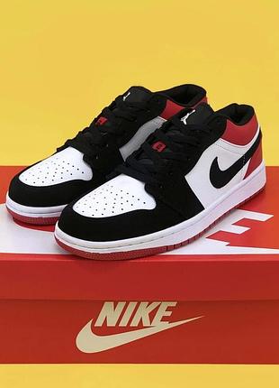 🔥кроссовки nike air jordan 1 retro low og “bulls” кросівки1 фото