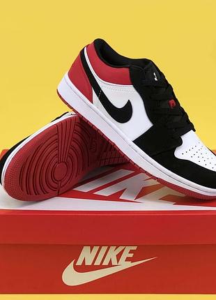 🔥кроссовки nike air jordan 1 retro low og “bulls” кросівки2 фото