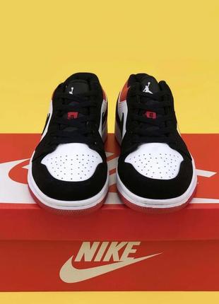 🔥кроссовки air jordan 6 black varsity red shoes retro low og “bulls” кросівки6 фото