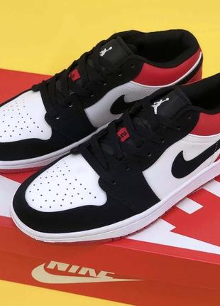 🔥кроссовки air jordan 6 black varsity red shoes retro low og “bulls” кросівки8 фото