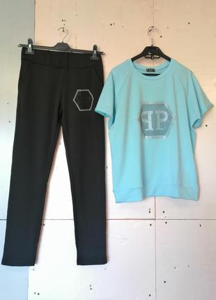 Костюм футболка в стразах іграшки розмір штанів 2xl розмір футболок 2xl та 3xl виробник туреччина