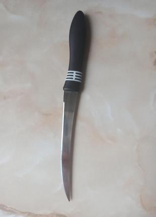 Набір ножів 2шт чорний білий різнокольоровий ножі гострі міні пилка для овочів3 фото