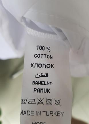Біла сорочка, бавовна, туреччина4 фото