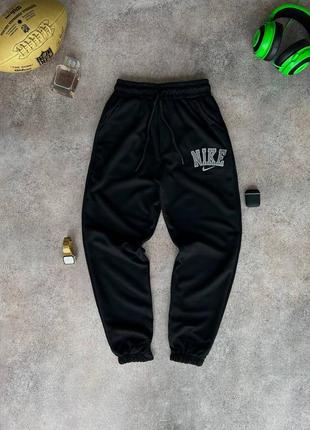 Спортивные штаны мужские nike черные / спортивні штани чоловічі чоловічі найк чорні5 фото