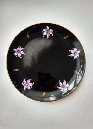 Антикварна фарфорова тарілка орхідея "orchid" palissy, england ,royal worcester, 1950р7 фото