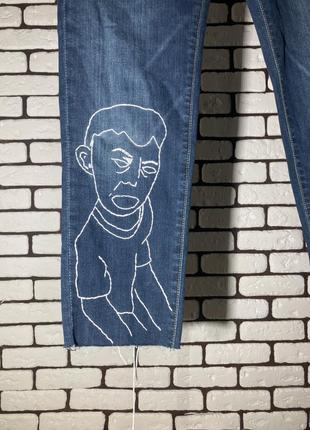 Эксклюзивные джинсы с вышивкой levi’s 5113 фото