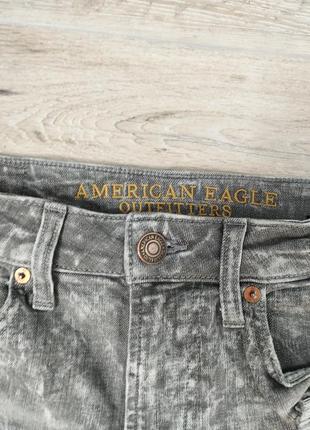 Серые джинсовые шорты american eagle рваные шорты до колен4 фото