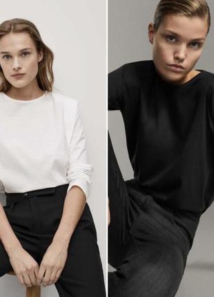 Футболка с длинным рукавом ,кофта из новой коллекции massimo dutti размер s,m