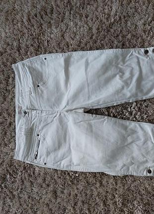 Акція! звільняю шафу до нового року!білі бриджі великий розмір cheer 52р