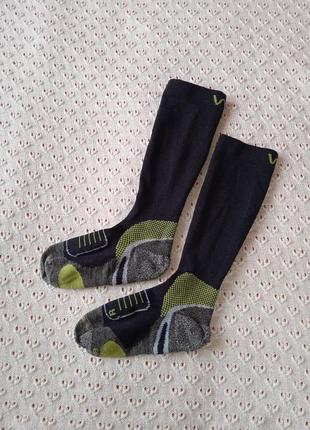 Термо шкарпетки високі підліткові 35-38 лижні спортивні з вовною термо гольфи шкарпетки високі лижні з вовною