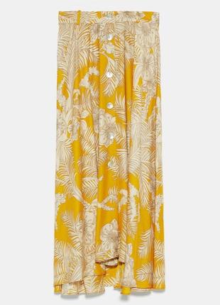 Длинная юбка в цветочный принт м2 фото