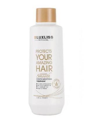 Luxliss wonder smooth keratin smoothing treatment кератин для пошкодженого волосся люкслисс 100 мл