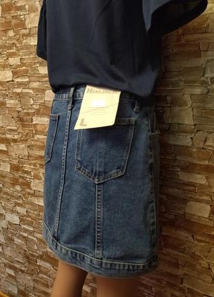 Джинсовая юбка,юбочка,на пуговицах,джинсова спідниця,спідничка,бренд,коттон3 фото