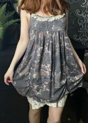 Нежное романтичное платье, сарафан с подкладкой ange франция2 фото