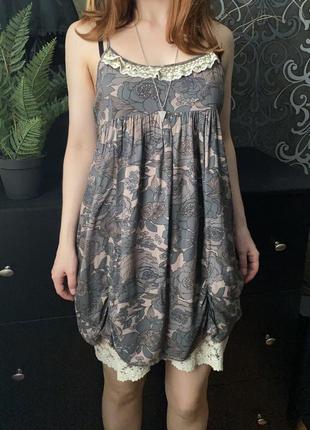 Ніжне романтичне плаття, сарафан з підкладкою ange франція1 фото