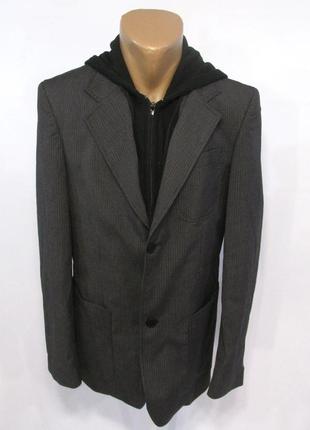 Піджак казуальний з капюшоном shine, m, сірий, як новий!