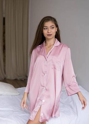 Подовжена сорочка, зваблива шовкова нічна сорочка5 фото