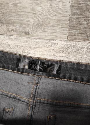 Короткие джинсовые шорты со стразами4 фото