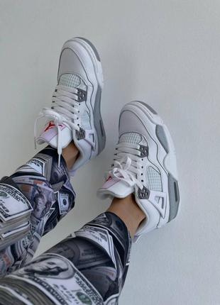Nike jordan 4 white oreo❤️36рр-45рр❤️кросівки найк джордан 4,кросівки найк джордан7 фото
