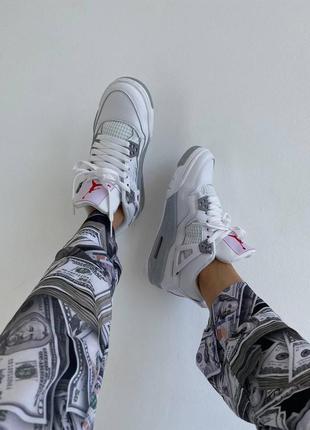 Nike jordan 4 white oreo❤️36рр-45рр❤️кросівки найк джордан 4,кроссовки найк джордан6 фото