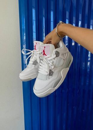 Nike jordan 4 white oreo❤️36рр-45рр❤️кросівки найк джордан 4,кроссовки найк джордан1 фото