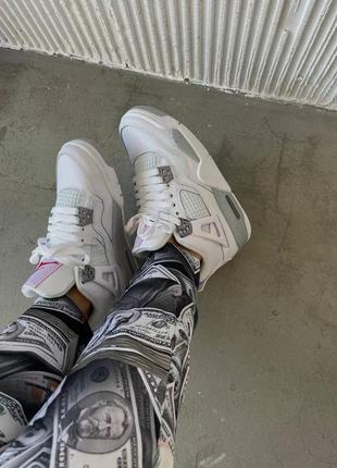 Nike jordan 4 white oreo❤️36рр-45рр❤️кросівки найк джордан 4,кроссовки найк джордан4 фото