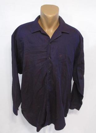 Рубашка christian dior, xxl, cotton, фиолетовая, фирменная, как новая!