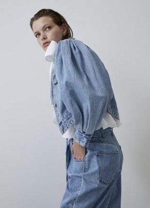 Джинсовая куртка джинсовка пиджак zara2 фото