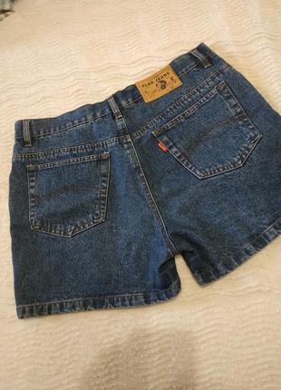 Новые джинсовые шорты с высокой талией 14-16 р flag jeans10 фото