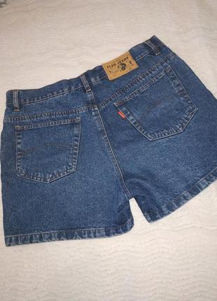 Новые джинсовые шорты с высокой талией 14-16 р flag jeans9 фото